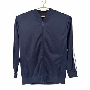 NEW Linea Uomo Activeware Blue Front Zip Track Jacket Sz XXL